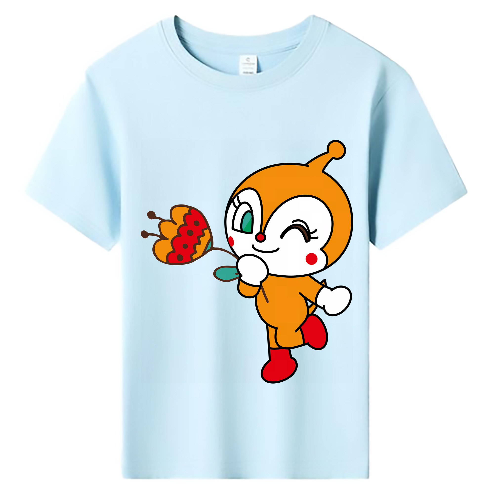 （画像用） アンパンマン Anpanman 綿100％キッズTシャツ（フロントプリント）